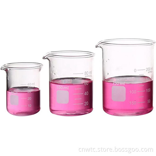 Shop for High-Quality Borosilicate Glass Beakers in 250ml, 500ml, and 1000ml Sizes with Graduations